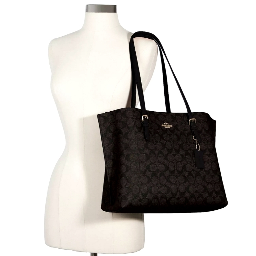 Coach Mollie Tote In Signature Canvas